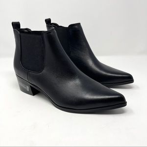 Blondo Sleek Black Leather Booties